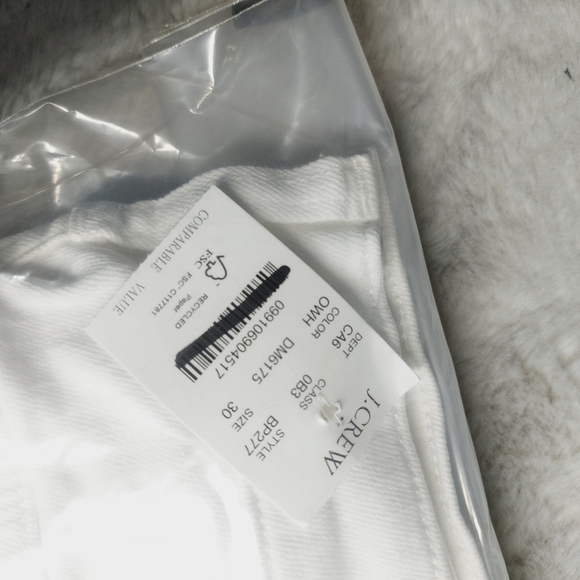 New J. Crew Classic White Cotton Denim Shorts P962 - Picture 4 of 5